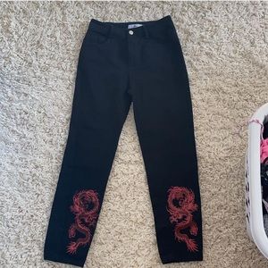 Jeans, different sizes, and dresses both smalls